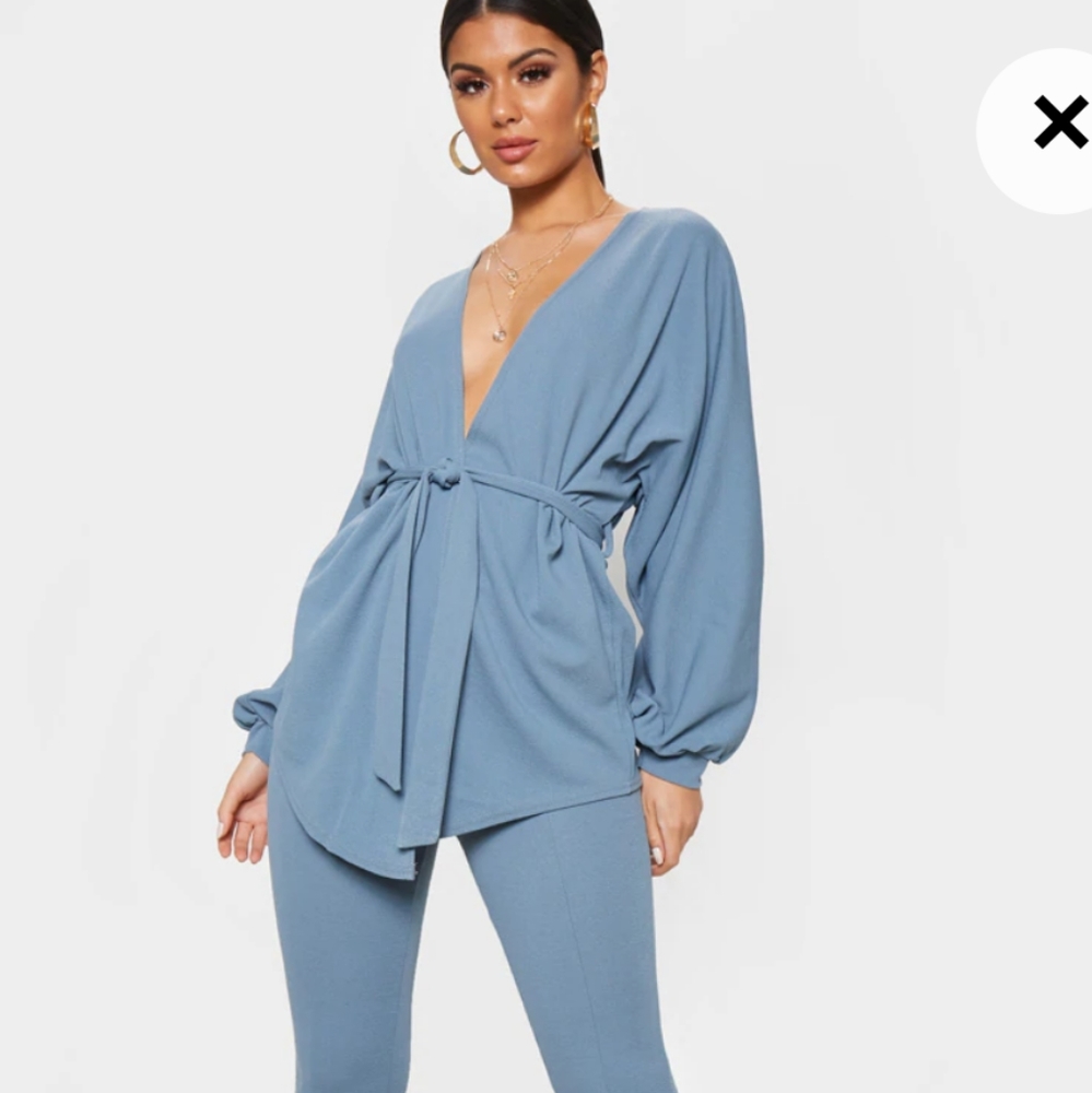 PLT Petrol Blue Matching Pant Set